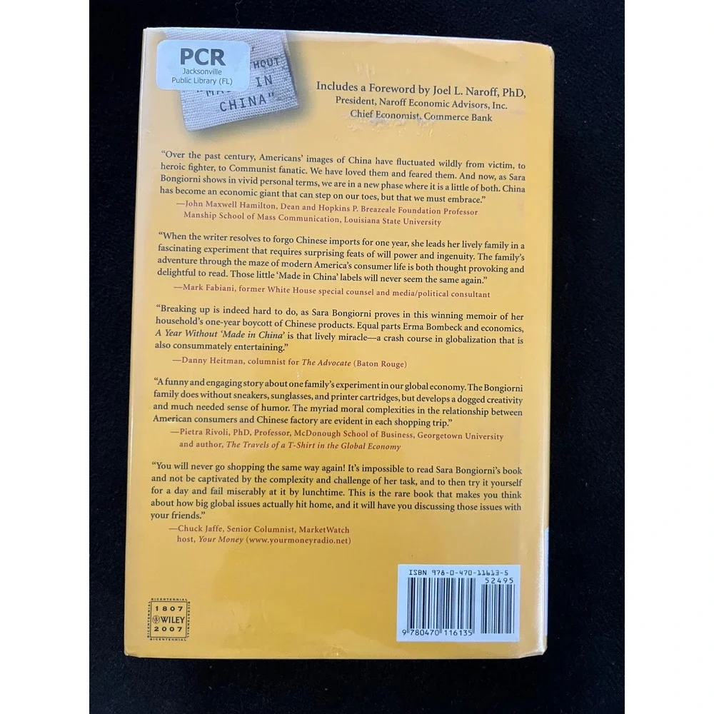 A Year Without Made in China Sara Bongiorni Hardcover Global Economy Memoir‎